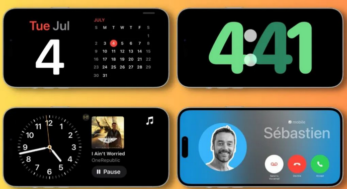 绿春苹果手机维修分享iOS17横屏充电待机显示有什么好处 
