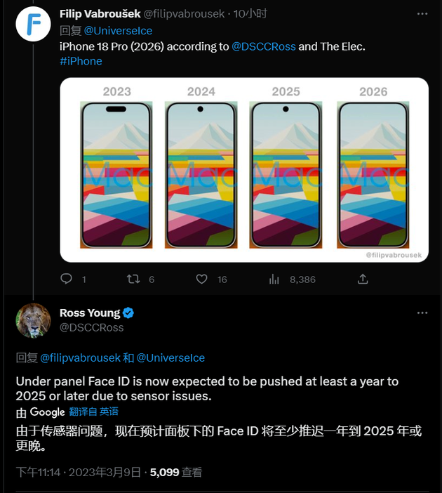 绿春苹果手机维修分享:屏下Face ID有什么优势？iPhone何时会有屏下Face ID？ 