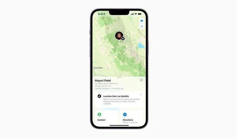 绿春苹果14维修分享iPhone14系列中 FindMy功能通过卫星分享位置方法教程 